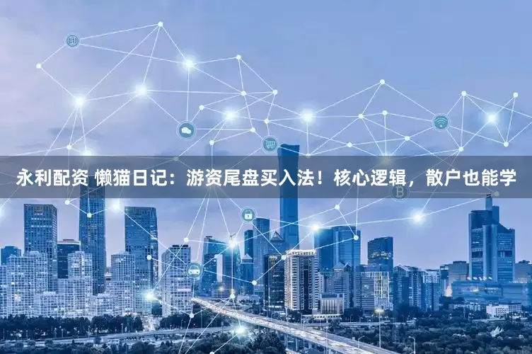 永利配资 懒猫日记：游资尾盘买入法！核心逻辑，散户也能学
